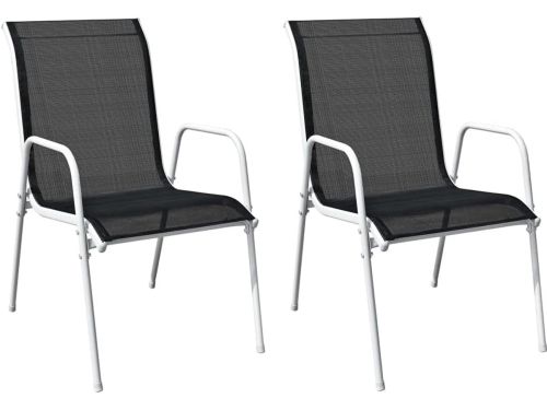 Stapelbare Tuinstoelen - Outdoor Stoelen - Buiten Dineren - Gepoedercoat