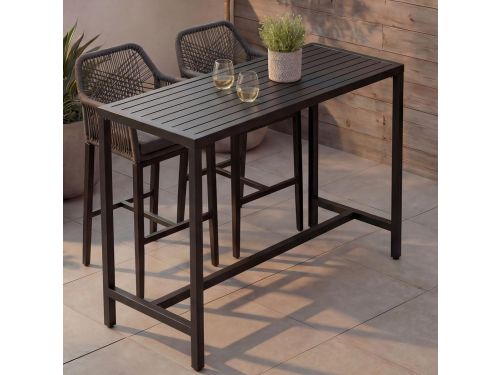 Statafel Outdoor - Bartafel Tuin - Buitenontspanning - Verstelbare Voetkappen