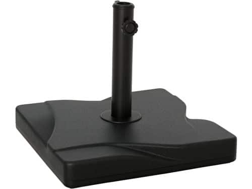 Stevige Parasolvoet 20 kg Zwart voor Tuin en Terras