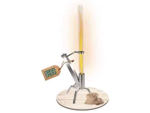 Stijlvolle Pelletfakkel voor Tuin en Terras | Vuurpijp met Glazen