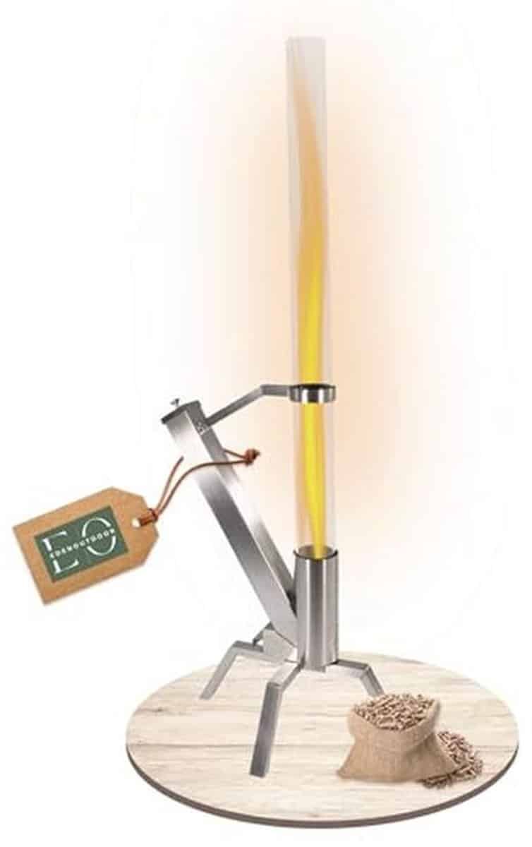 stijlvolle pelletfakkel voor tuin en terras | vuurpijp met glazen