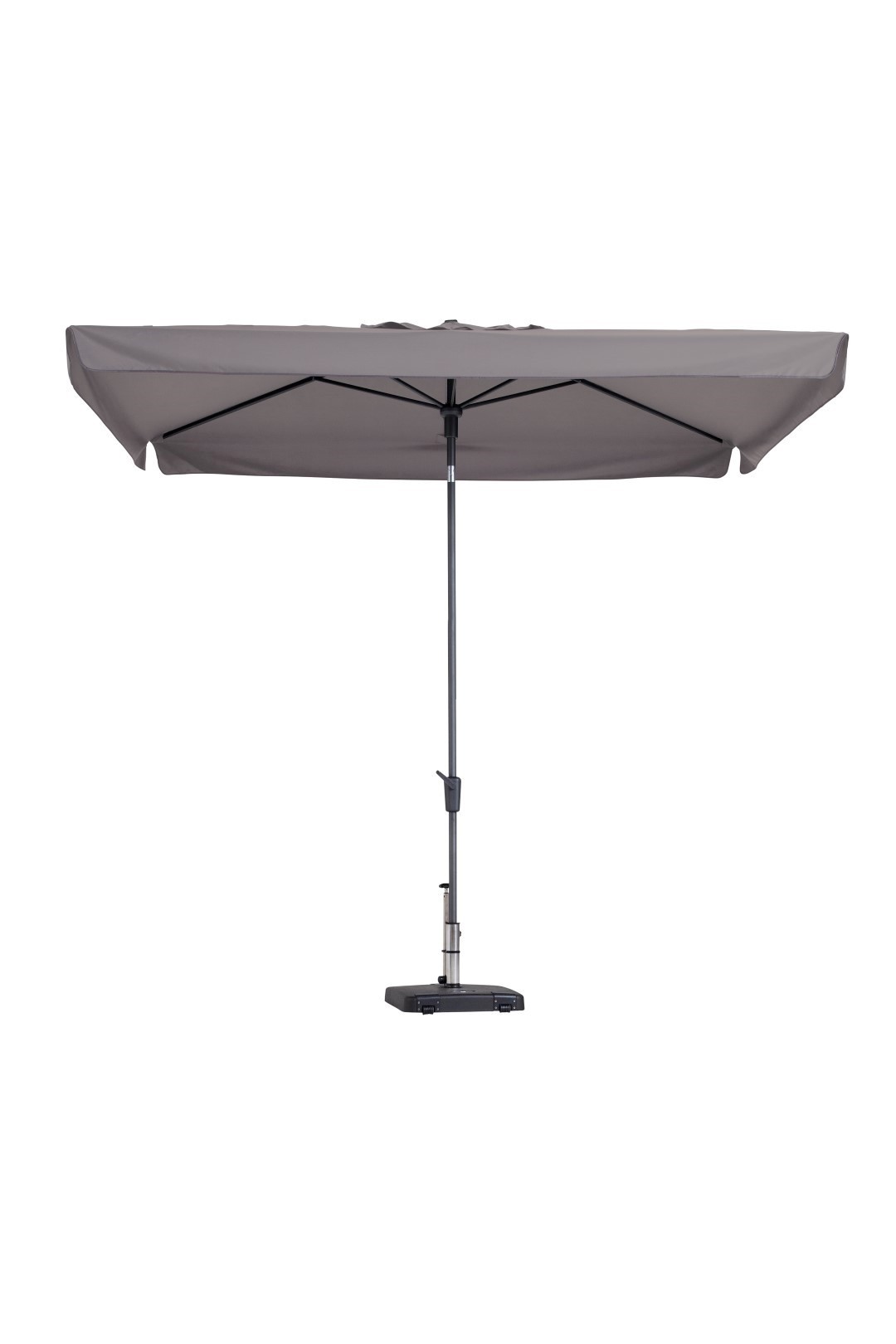 stokparasol delos luxe 200×300 cm polyester taupe zonwering madison madison