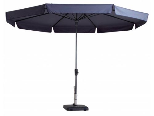 Stokparasol Syros dia. 350 cm safier blue zonwering Madison - Madison