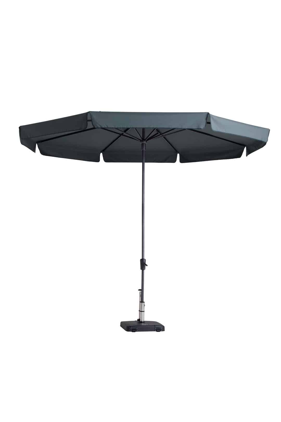 stokparasol syros luxe 350 cm polyester grey zonwering madison madison