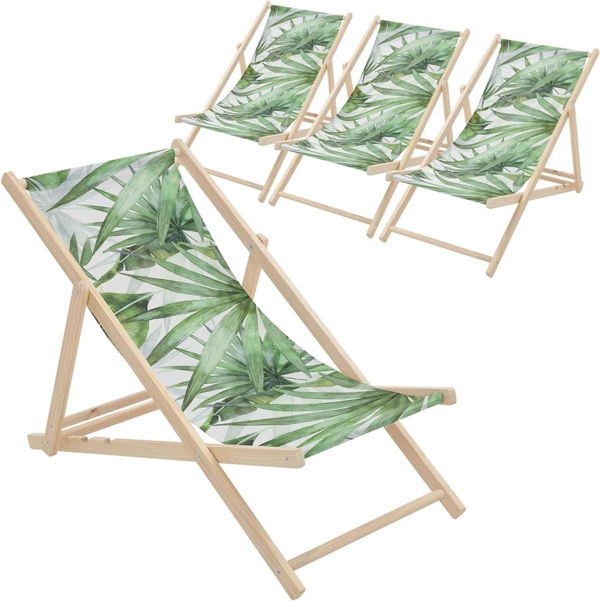 strandstoel hout lounger ligbed buiten ontspannen 3 positie