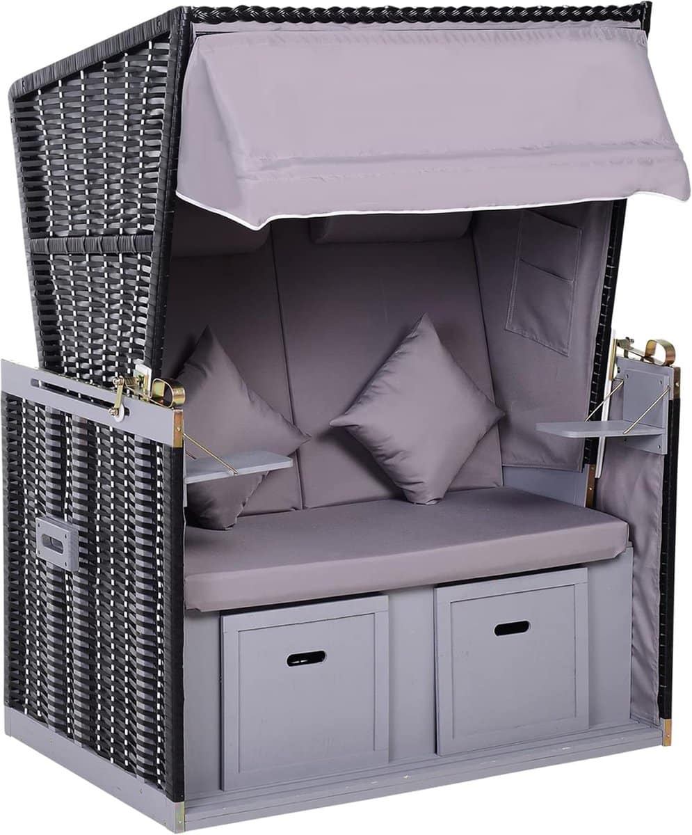 strandstoel ligbed loungestoel duo buiten ontspannen inclusief