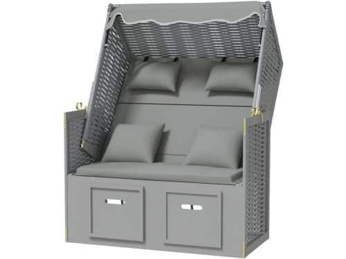 Strandstoel - Strandkorb Lounger - Ontspannen aan zee - Verstelbare