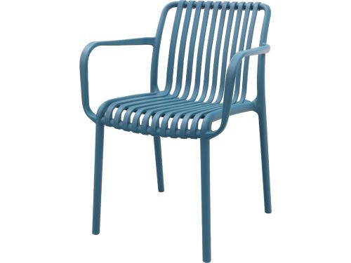 Stripe stapelbare tuinstoel - Ocean Blue
