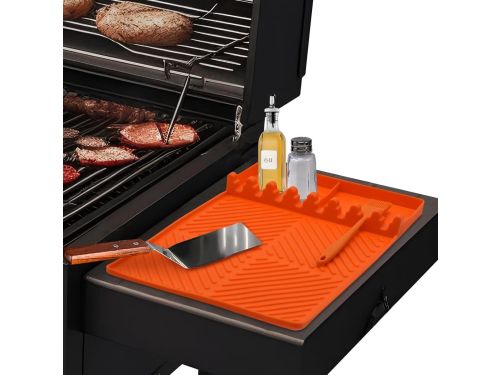 Stunq® Silicone Grill Mat voor Gasgrill Bijzettafel, BBQ Keukentafelmat Oranje