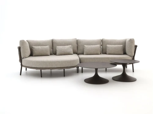 SUNS Bardi/Nova chaise longue loungeset 3-delig rechts 4-zits - Laagste prijsgarantie!