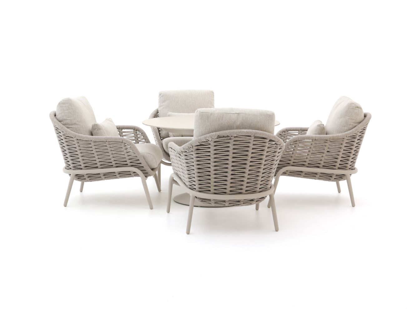 suns casto/nova ø120cm low dining tuinset 5 delig laagste prijsgarantie!