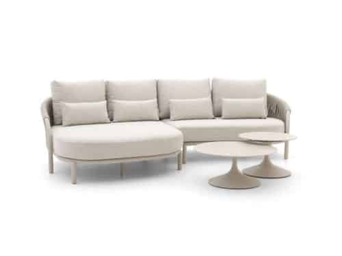SUNS Feroli/Nova chaise longue loungeset 4-delig rechts - Laagste prijsgarantie!