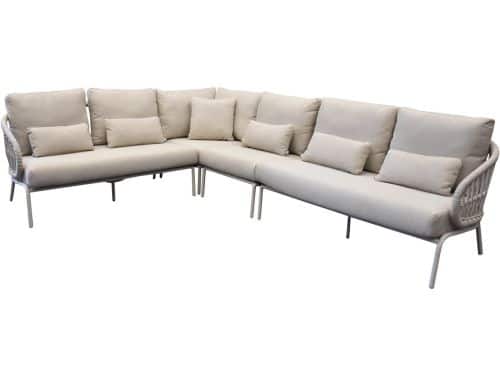 Suns Tosca hoek loungeset 4 delig camel sand rope