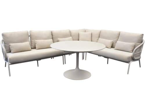 Suns Tosca hoek loungeset 5 delig camel sand rope