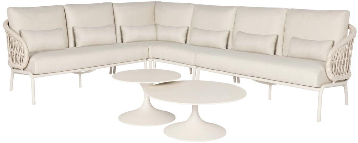 suns tosca hoek loungeset 6 delig camel sand rope