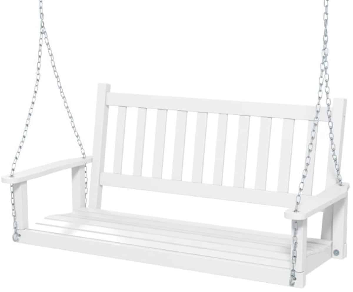 suredeal® houten schommelbank 2 zits 136x67x63 cm populierenhout