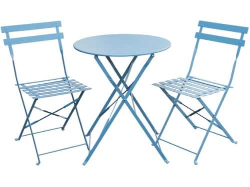 SVITA BERLIN Bistroset - Metalen Zitgroep Balkon Opvouwbare Tafel Stoelen