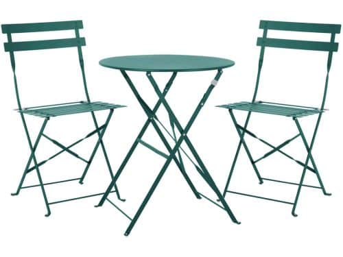 SVITA BERLIN Bistroset - Metalen Zitgroep Balkon Opvouwbare Tafel Stoelen
