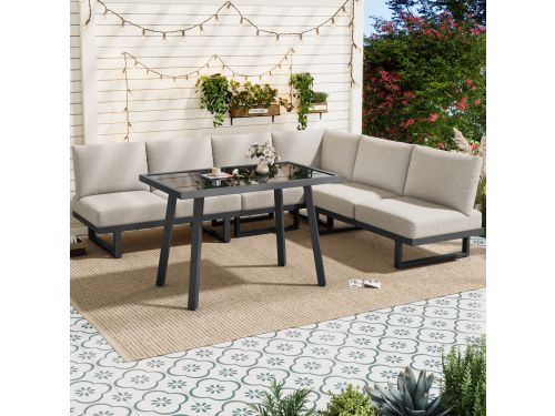 Sweiko Tuin dining loungeset - Hoekbank - Modulair ontwerp