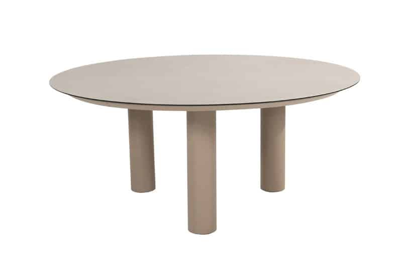 taste donato low dining tafel keramiek print latte dia. 160 cm 4so 4so