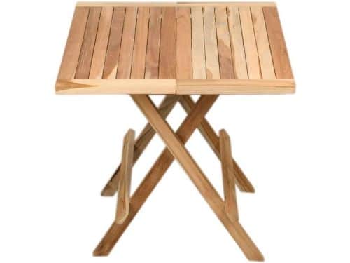 Teak bijzettafel - Houten tafel - Tuinmeubel - Inklapbaar ontwerp