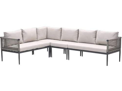 Teramon hoekset - 4-dlg. - carbon black - taupe