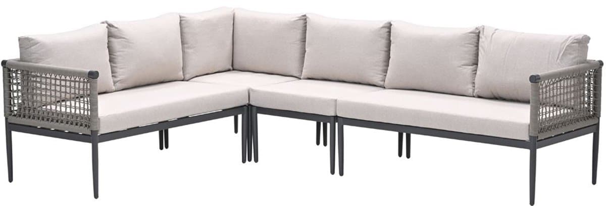 teramon hoekset 4 dlg. carbon black taupe