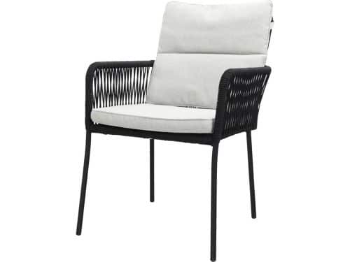 Teresa dining rope tuinstoel - Black