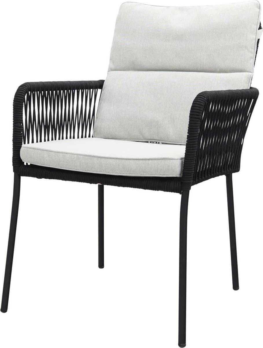 teresa dining rope tuinstoel black
