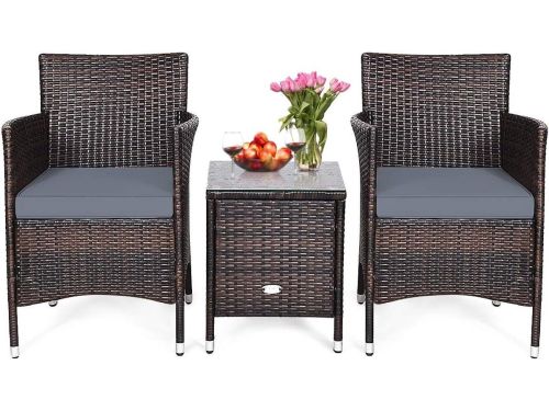 Terrasconversatieset - Bistroset Rotan - Buiten Zitten - Stevig Duurzaam