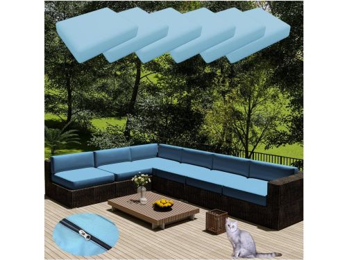 Terraskussenslopen - Zitkussenhoezen - Buitenmeubilair - Waterafstotend UV-bestendig - 55