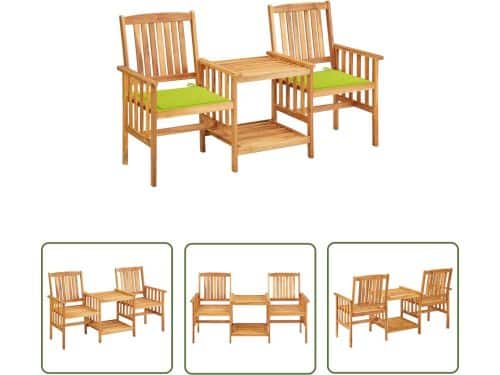 The Living Store Bistroset Acaciahout - 159 x 61 x