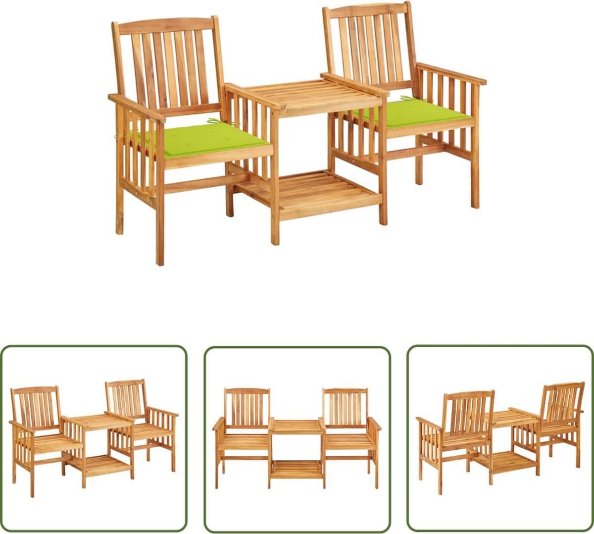 the living store bistroset acaciahout 159 x 61 x