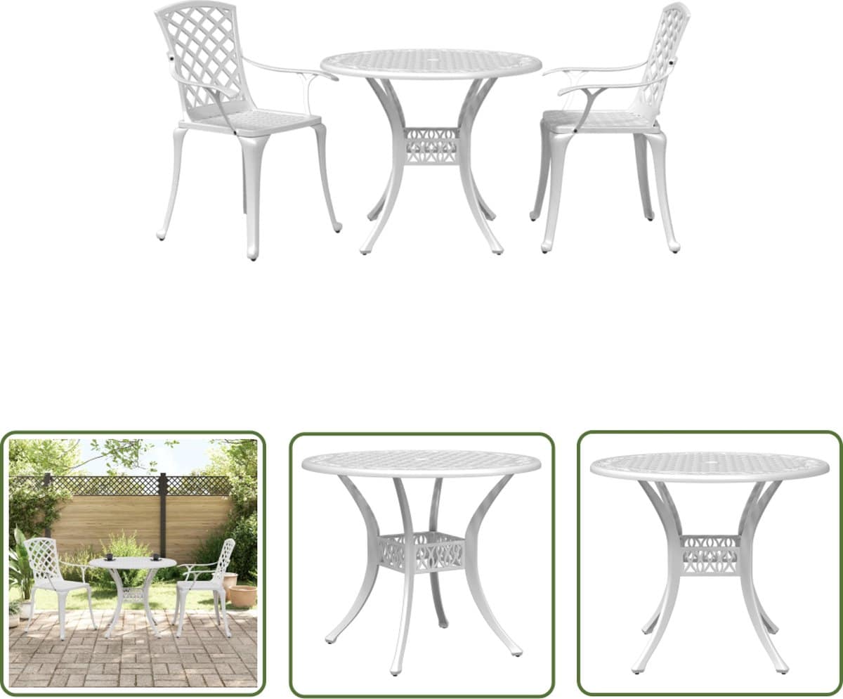 the living store bistroset gietaluminium 90 x 75 cm