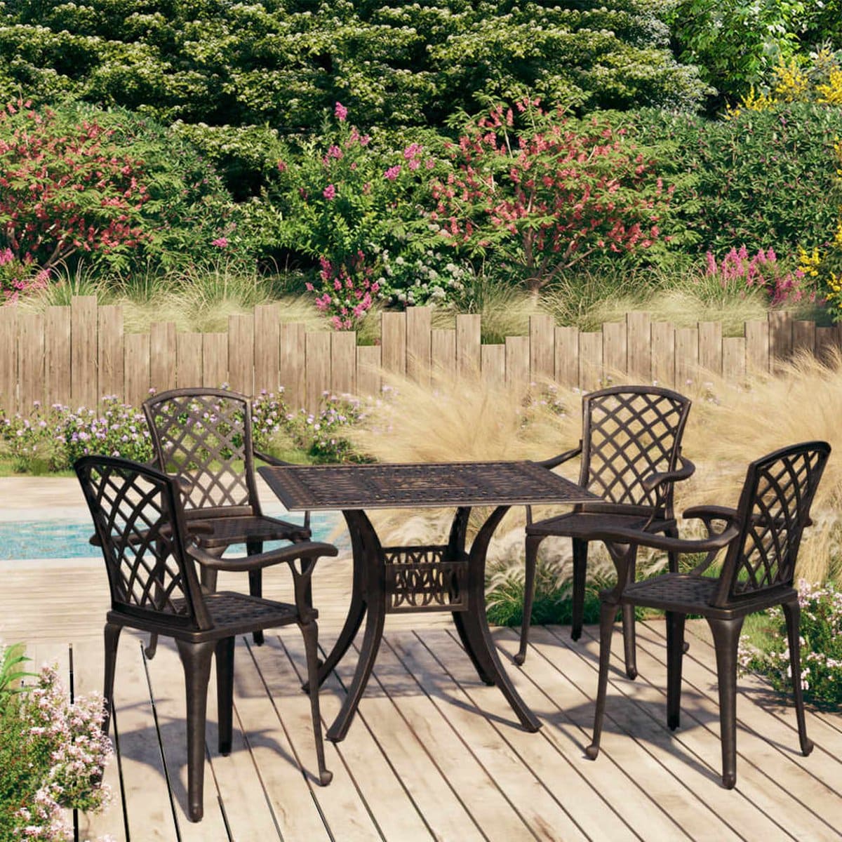 the living store bistroset gietaluminium tuinstoelen en tafel