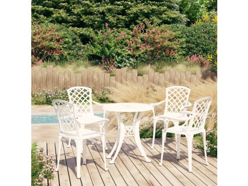 The Living Store Bistroset - Gietaluminium - Tuinstoelen en -tafel