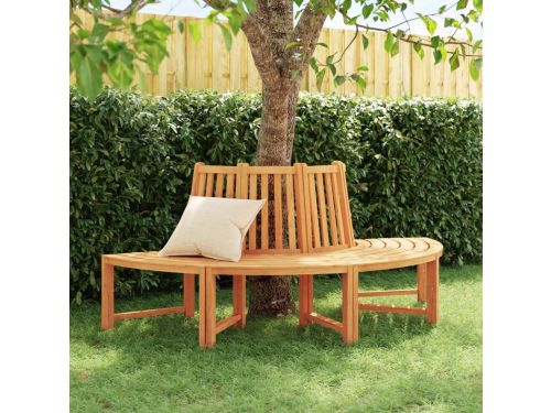 The Living Store Boombank - Halfrond - Teakhout - 201x102x90