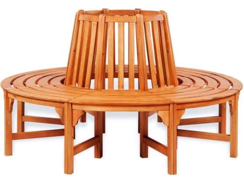 The Living Store Boombank Tropisch Hout - 160 x 92