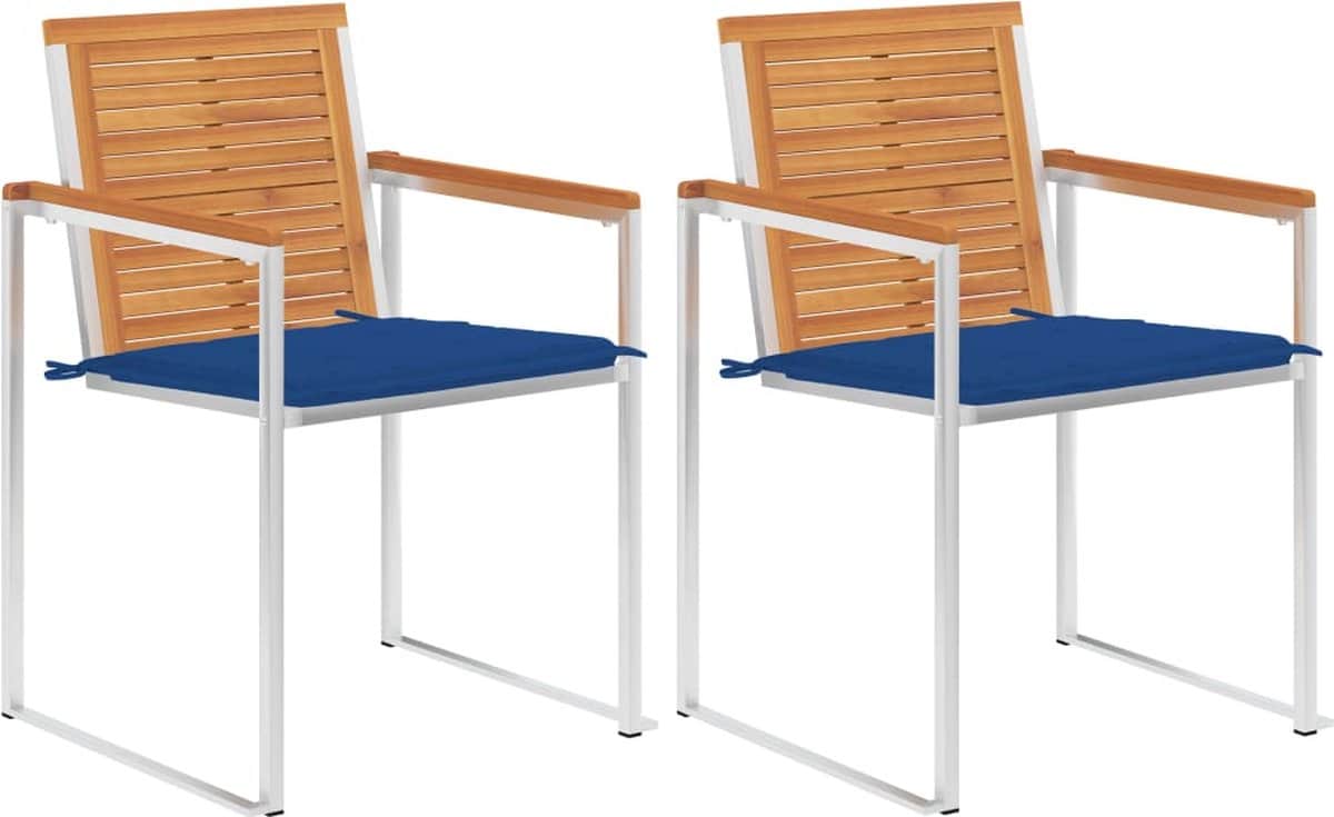 the living store buitenstoelen acaciahout roestvrij staal 304