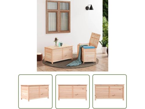 The Living Store Kussenbox Hout - 100x50x56 cm - Massief