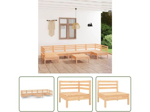 The Living Store Loungeset Grenenhout - Hoek/middenbank- 63.5 x 63.5