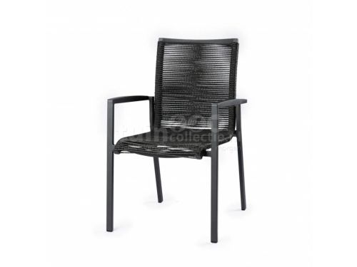 Tierra Outdoor Dining Tuinstoel Foxx Rope Charcoal