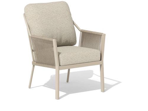 Tierra Outdoor Liv Low Diningstoel - Champagne