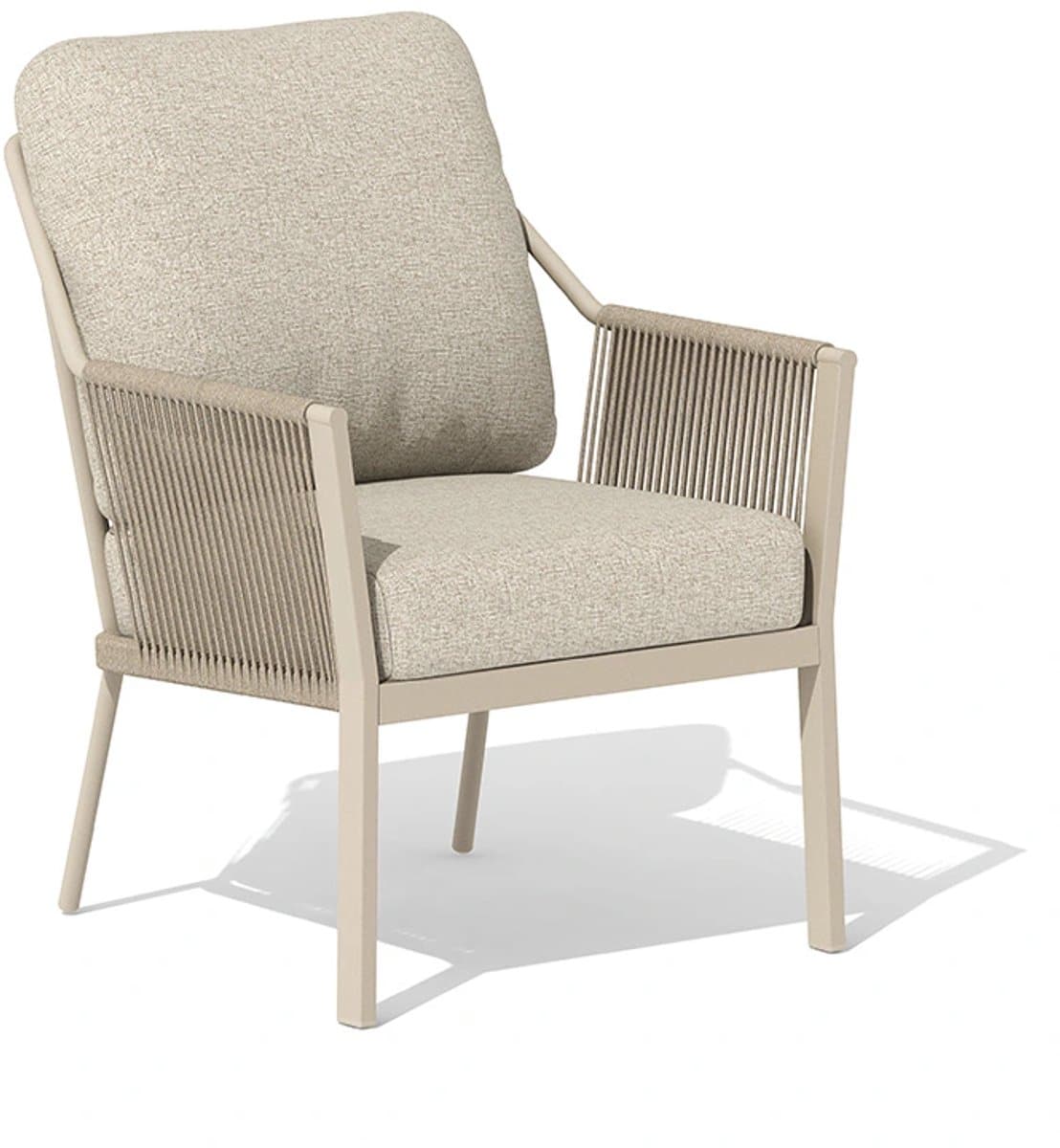 tierra outdoor liv low diningstoel champagne