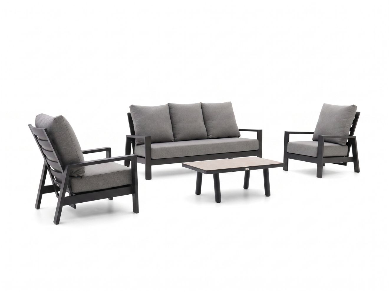 tierra outdoor musone stoel bank loungeset 4 delig 5 zits verstelbaar laagste prijsgarantie!