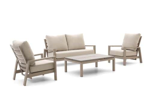 Tierra Outdoor Musone/Flip-Up stoel-bank loungeset 4-delig 4-zits verstelbaar - Laagste prijsgarantie!