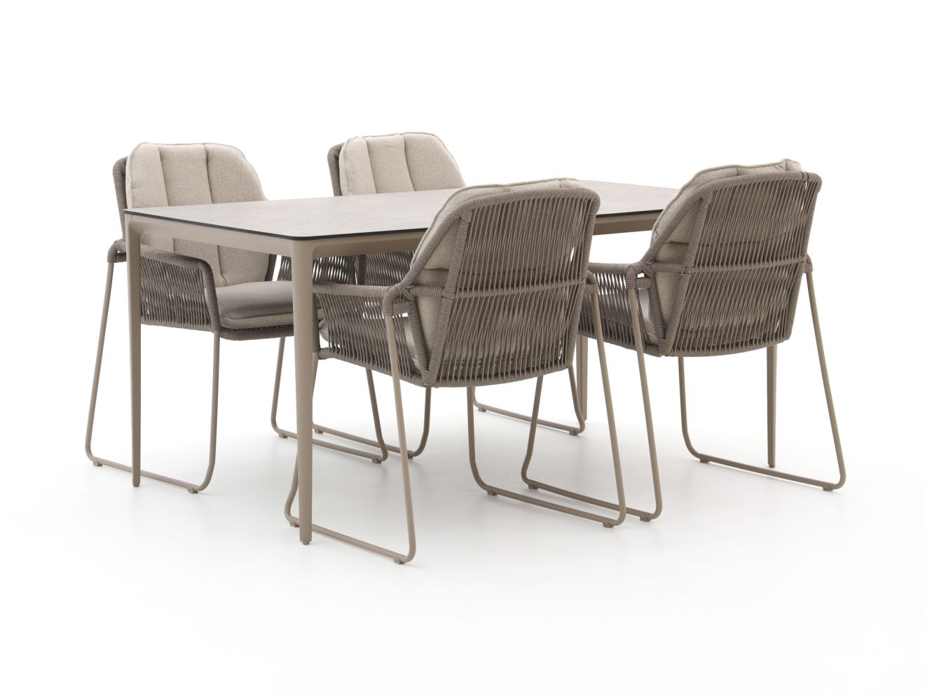 tierra outdoor rivera/elegante 160cm dining tuinset 5 delig laagste prijsgarantie!