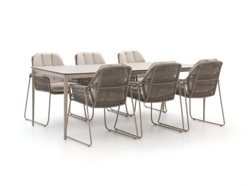 Tierra Outdoor Rivera/Elegante 219cm dining tuinset 7-delig - Laagste prijsgarantie!