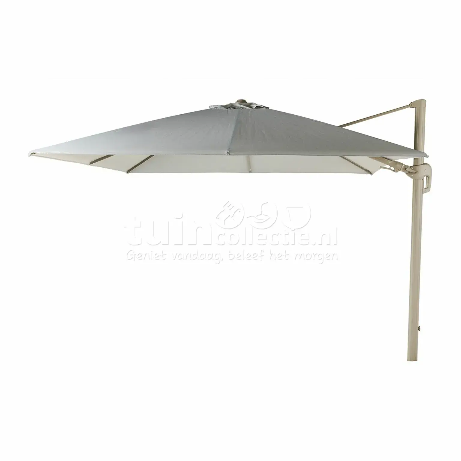 tierra outdoor zweefparasol duraflex 300x300cm champagne