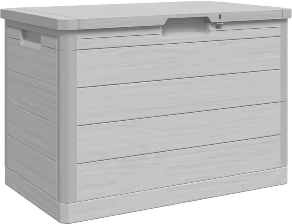 tuin opbergbox grijze polypropyleen kussenbox voor buiten